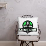 Geek N Game Logo Basic Pillow