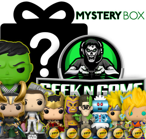 LIMITED EDITION GRAIL GEEK N GAME EXCLUSIVE FUNKO CHASE MYSTERY BOX. VOL 15